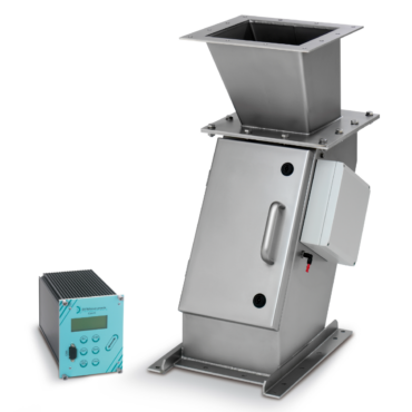 DYNAchute, DYNA Instruments, medidor de flujo másico, sólidos a granel, bulk solids, dosificación, batch, caída libre, monitoreo de proceso, control de calidad, RS485, Ethernet, CAN-Bus