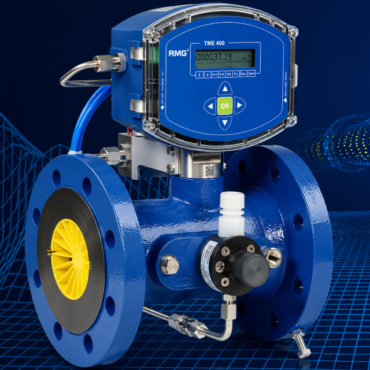Medidor de turbina electrónica RMG TME 400 VCF con corrector de volumen PTZ para gas natural